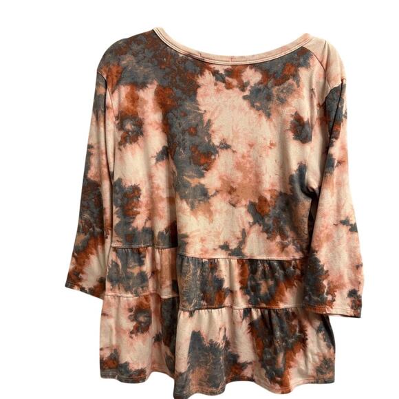 KIM & CAMI Ruffle Soft Sweatshirt Pullover Large - Picture 3 of 4